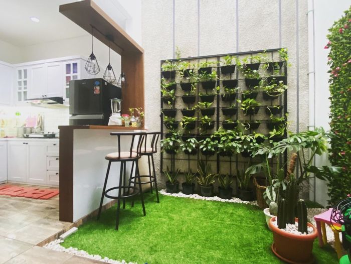 Membuat taman mini di kamar mandi