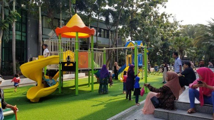 Membuat taman mini di taman bermain